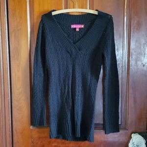 So Real So Right Black Long Sleeve Sweater